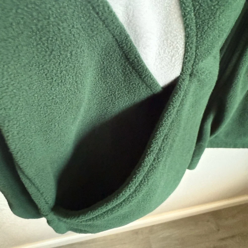 Men’s XL Green Reebok New York Jets NFL Long Sleeve Fleece Quarter Zip Pullover